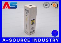 White Package Box Gold Foil Shiny Vial Carton Box With Scratch Off Security Code small packaging boxes
