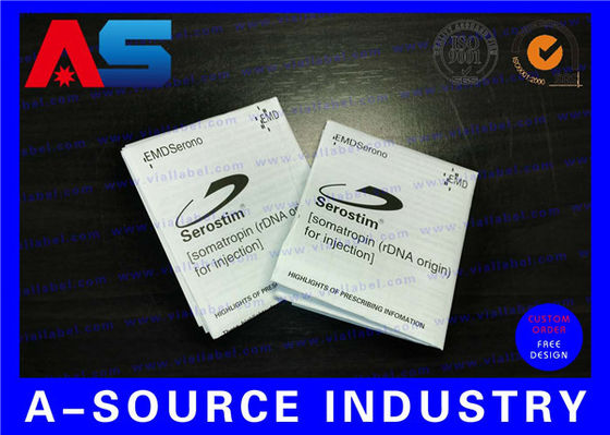 Leaflet Maker Paper Custom Leaflet Printing Foldable Package Insert Printing For Soma-tropin Hcg Description