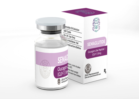 Semaglutide GLP-1 Bottle Sticker And Box Printing For Injectable 2ml Vial Free Design