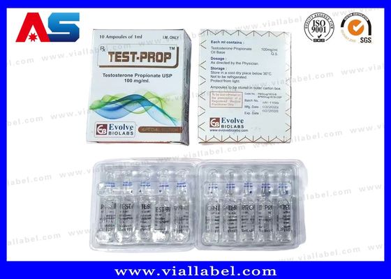 Customized Adhesive Bottle Sticker 2ml Ampoules Stickers Of peptides Cheap Price