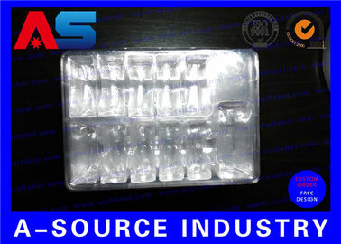 Custom Medication Blister Packaging For Pharmaceutical Glass Bottles / penicillin bottles transparent blister