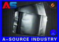 Matt Black Heat Seal Aluminum Foil Bags With Zip Lock / Mylar Sleeves