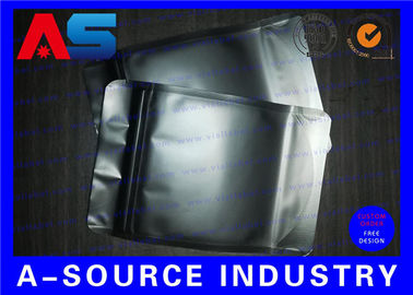 Matt Black Heat Seal Aluminum Foil Bags With Zip Lock / Mylar Sleeves aluminium foil ziplock bag