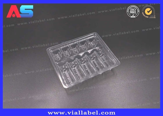 Plastic Blister Ampoule Tray 1ml*5 Type PVC Ampoule Packaging Medical ,Ampoule Bottles Clear Customized Blister