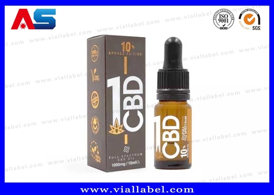 Pro CBD Package Box And Label DNA Oil Dropper Bottle Label And Box Printing Factory