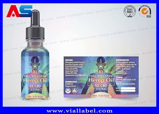 Pro CBD Package Box And Label DNA Oil Dropper Bottle Label And Box Printing Factory