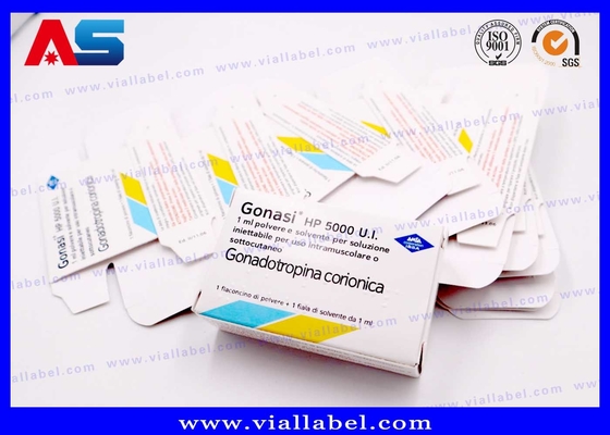 Customized Glass Bottle Paper 10ml Vial Boxes For Pregnyl Hcg Pharmaceutical Packaging Box