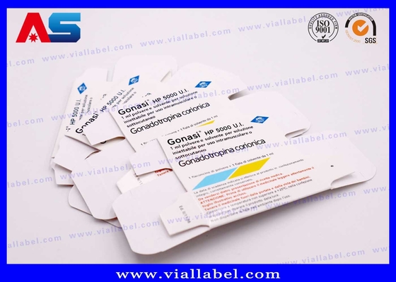 Customized Glass Bottle Paper 10ml Vial Boxes For Pregnyl Hcg Pharmaceutical Packaging Box