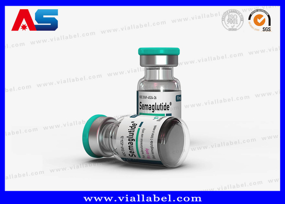Semaglutide 2ml Customized Adhesive Small Bottle Label With Varnish UV Spot / Hot Stamp / Foil