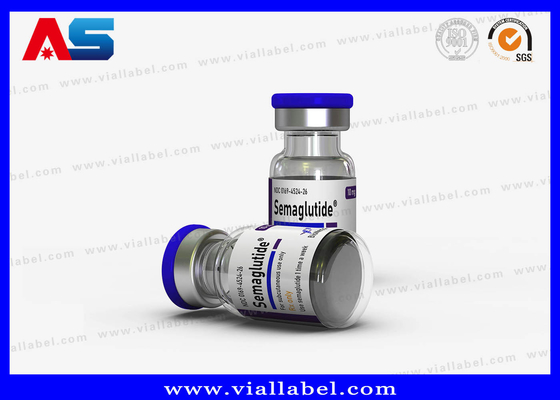 Customizable Silk Screen Printing White Pearl Glossy Vinyl Paper Bottle Labels For Semaglutide Package