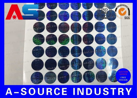 Small Custom Holographic Stickers For Cardboard Storage Boxes With Serial Number Anti Fake