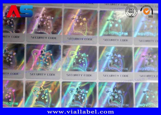 Scratch Off Custom Holographic Stickers 10-40mm Silver / Gold / Green / Blue