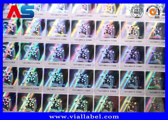 Scratch Off Custom Holographic Stickers 10-40mm Silver / Gold / Green / Blue