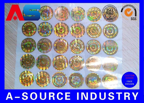 Design Void Custom Holographic Stickers For Pharmaceutical Package Strong Adhesive