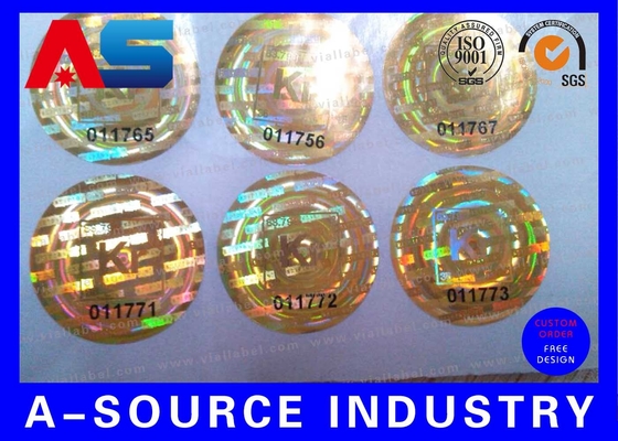 Design Void Custom Holographic Stickers For Pharmaceutical Package Strong Adhesive
