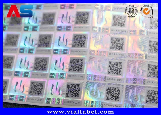 Scratch Off Custom Holographic Stickers Printing With Free Design MOQ 10000pcs