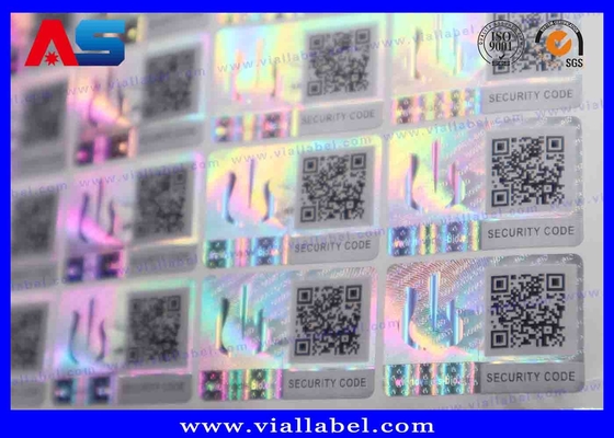 Scratch Off Custom Holographic Stickers Printing With Free Design MOQ 10000pcs
