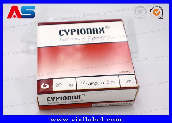 CMYK Pharmaceutical Packaging Box For 10 Ampoules of 1ml Ampoule Paper Box And Plastic Tray