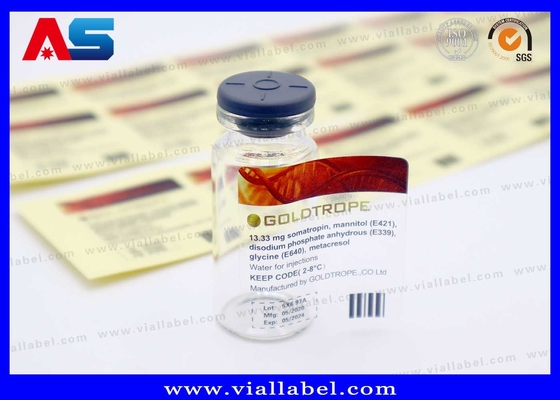Economic Transparent 10ml Bottle Label Clear 10ml Vial Labels Custom Design Printing