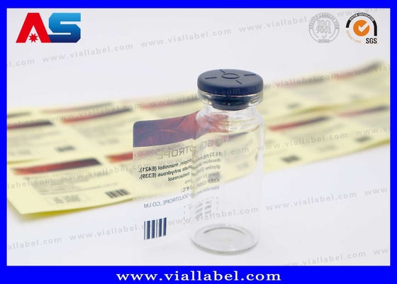 Economic Transparent 10ml Bottle Label Clear 10ml Vial Labels Custom Design Printing