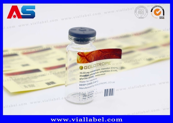 Clear 10ml Vial Stickers Custom Printing Made In China Transparent 10ml Vial Labels Waterproof