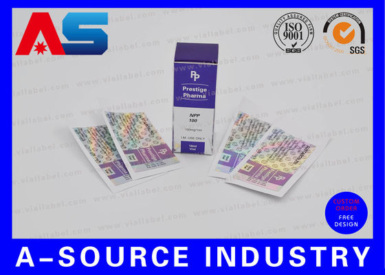 Hologram Adhesive Stickers Label And Box With Custom New Company Name Suitable for Peptide 2ml / 3ml Bottles