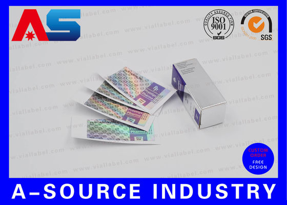 Hologram Adhesive Stickers Label And Box With Custom New Company Name Suitable for Peptide 2ml / 3ml Bottles