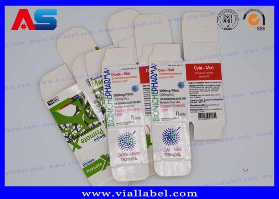 Bio Pharma 10ml Vial Box For Injection Oils Glass Bottles Package Custom Free Design Safe Shipment