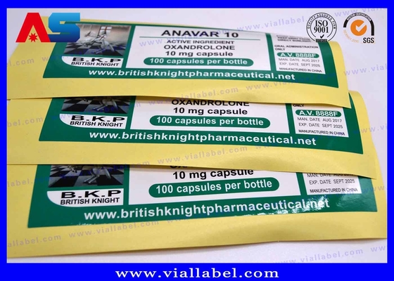 Small Bottle Labels Britishhknight Pharmaceutical Injection Oils Glossy Waterproof Labeling