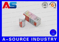 Medicine Storage 10ml Vial Boxes Bodybuilding Cardboard Hologram Laser Printing With Adhesive Label