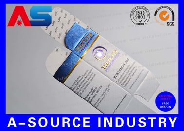 Custom Made 10 Ml Vial Storage Box With Two Sides Printing UV Matt Finish For bodybuilding / peptide packaging