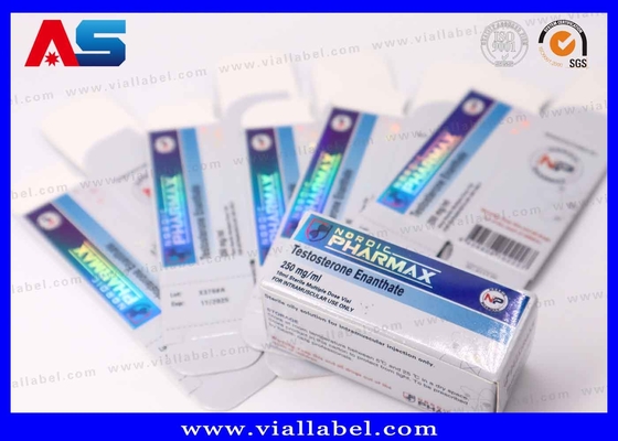 Luxury Laser & Embossed Paper Box for 10ml Test Enan Vials – High-End Pharmaceutical Packaging Solution