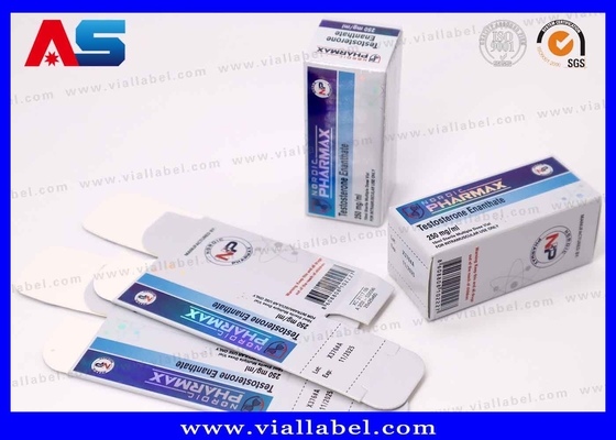 Luxury Laser & Embossed Paper Box for 10ml Test Enan Vials – High-End Pharmaceutical Packaging Solution