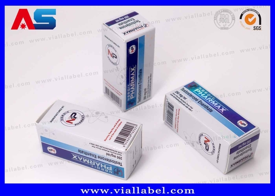 Luxury Laser & Embossed Paper Box for 10ml Test Enan Vials – High-End Pharmaceutical Packaging Solution