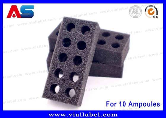 Black EVA Foam Ampoule Tray – 10x1ml Secure Storage Solution for Medical & Laboratory Use