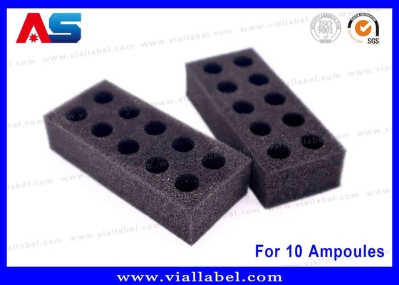 Black EVA Foam Ampoule Tray – 10x1ml Secure Storage Solution for Medical & Laboratory Use