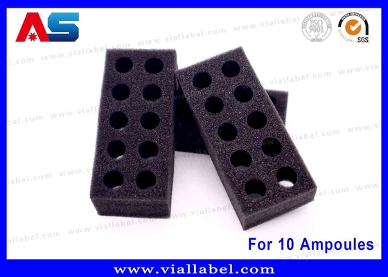 Black EVA Foam Ampoule Tray – 10x1ml Secure Storage Solution for Medical & Laboratory Use