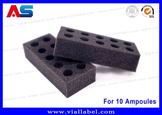 Ready To Ship : Black EVA Foam Storage For 10 Ampoules – 10x1ml Secure Storage Solution for Peptide Package