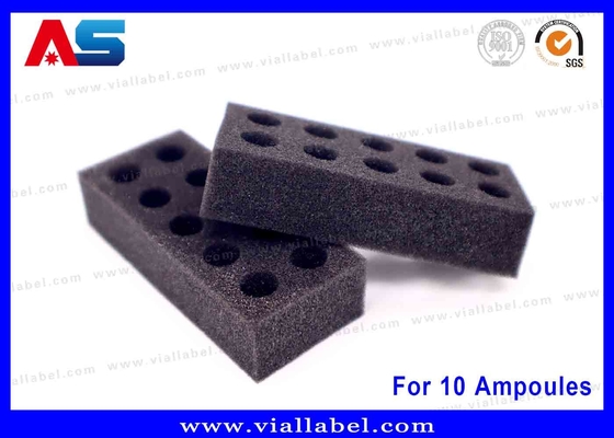 Ready To Ship : Black EVA Foam Storage For 10 Ampoules – 10x1ml Secure Storage Solution for Peptide Package