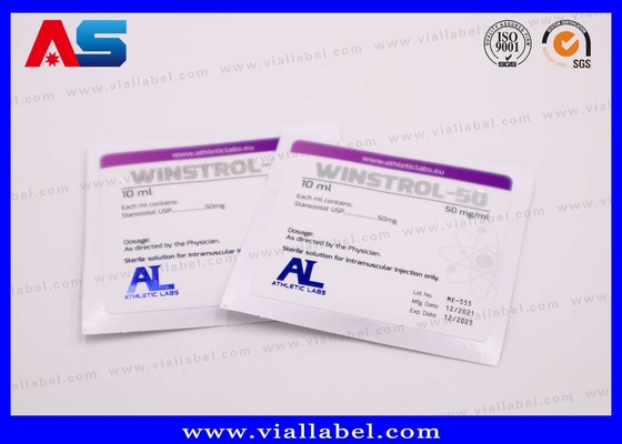 Custom Fitness Supplement Labels for 2ml/8ml/10ml Glass Vials | Tamper-Proof Holographic & Waterproof Printing | 12+ Years Expertise | DDP Shipping & Hassle-Free Compliance