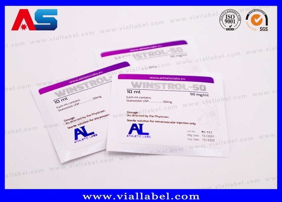 Custom Fitness Supplement Labels for 2ml/8ml/10ml Glass Vials | Tamper-Proof Holographic & Waterproof Printing | 12+ Years Expertise | DDP Shipping & Hassle-Free Compliance