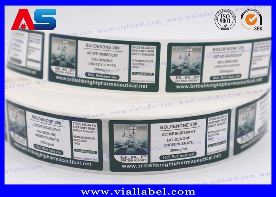 Glass Injection Vial Labels Customized Printing For Fitness Supplement Labels Glass Vials Waterproof Printing DDP Shipping