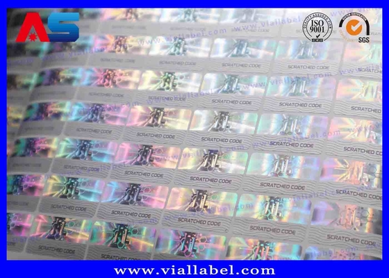 3D Holographic Scratch-off Security Labels for Anti counterfeiting PET Material Customizable