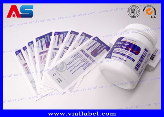 Custom Pharmaceutical Capsule Bottle Label Printing , Bottle Labeling With Free Design Service