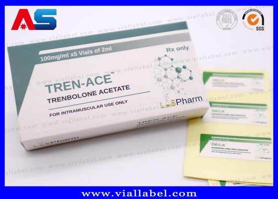 LabPharma Pharmaceutical Printed 10ml Paper Box And Bottle Label With Vial Kit