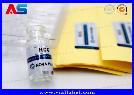 2ml Small Injection Bottle Label , Matt Customized Hcg Vial Label Printing For Pharmaceutical Package