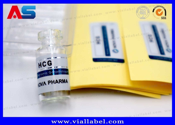 2ml Small Injection Bottle Label , Matt Customized Hcg Vial Label Printing For Pharmaceutical Package