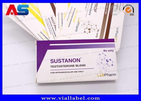 10ml Small Box For Injection Bottles, Matt Customized Test Blend Vial Cartons Printing For Pharmaceutical Package