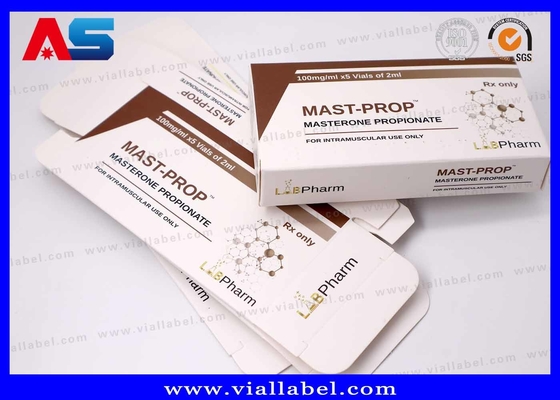10ml Small Box For Injection Bottles, Matt Customized Test Blend Vial Cartons Printing For Pharmaceutical Package