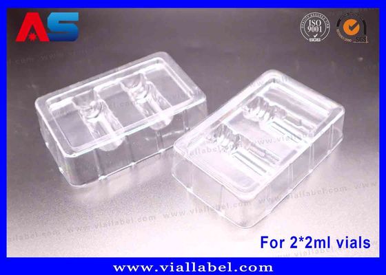 peptides Package Blisters , Plastic Trays To Hold 2 Vials Of 2ml , 50um Thickness Eco friendly Material